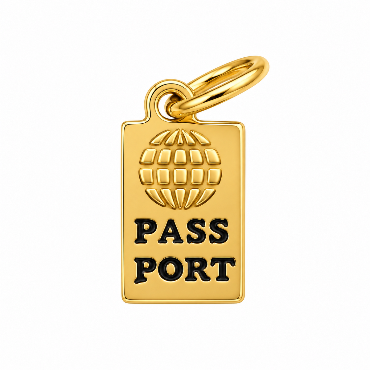 Charm Pasaporte de Acero Inoxidable 316L