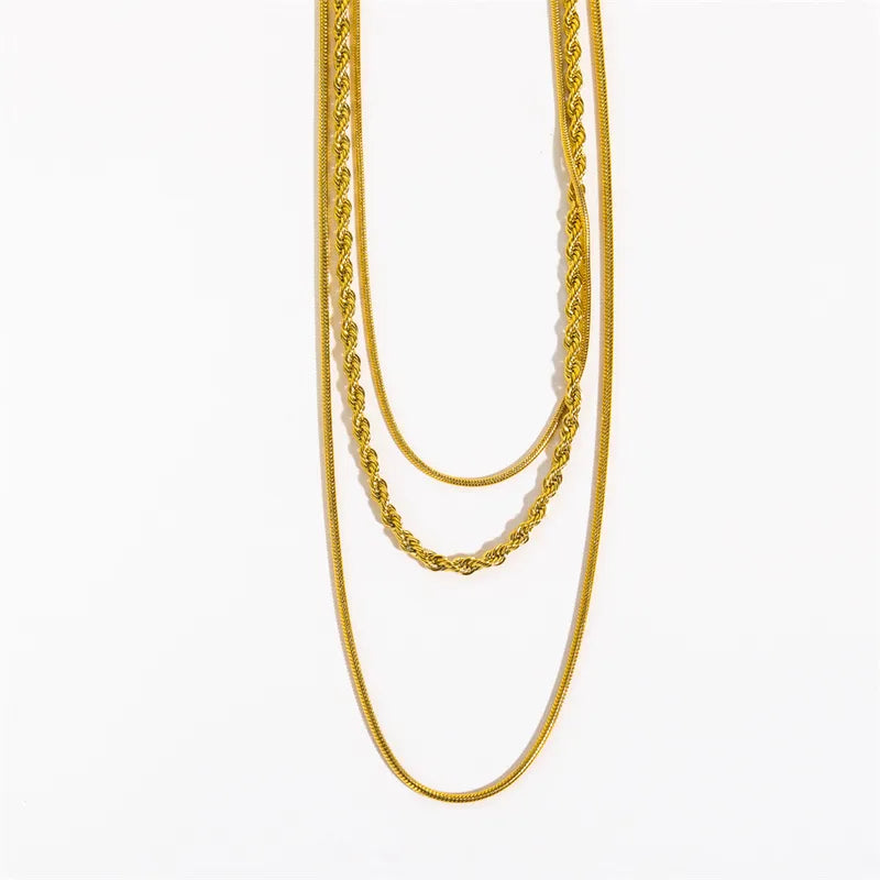 3 chain necklace