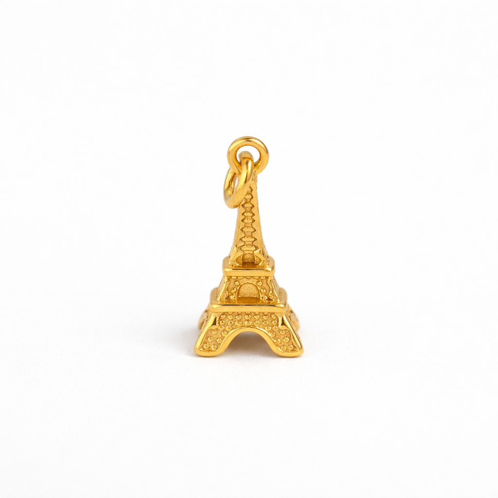 Charm Torre Eiffel Dorada Acero 316L