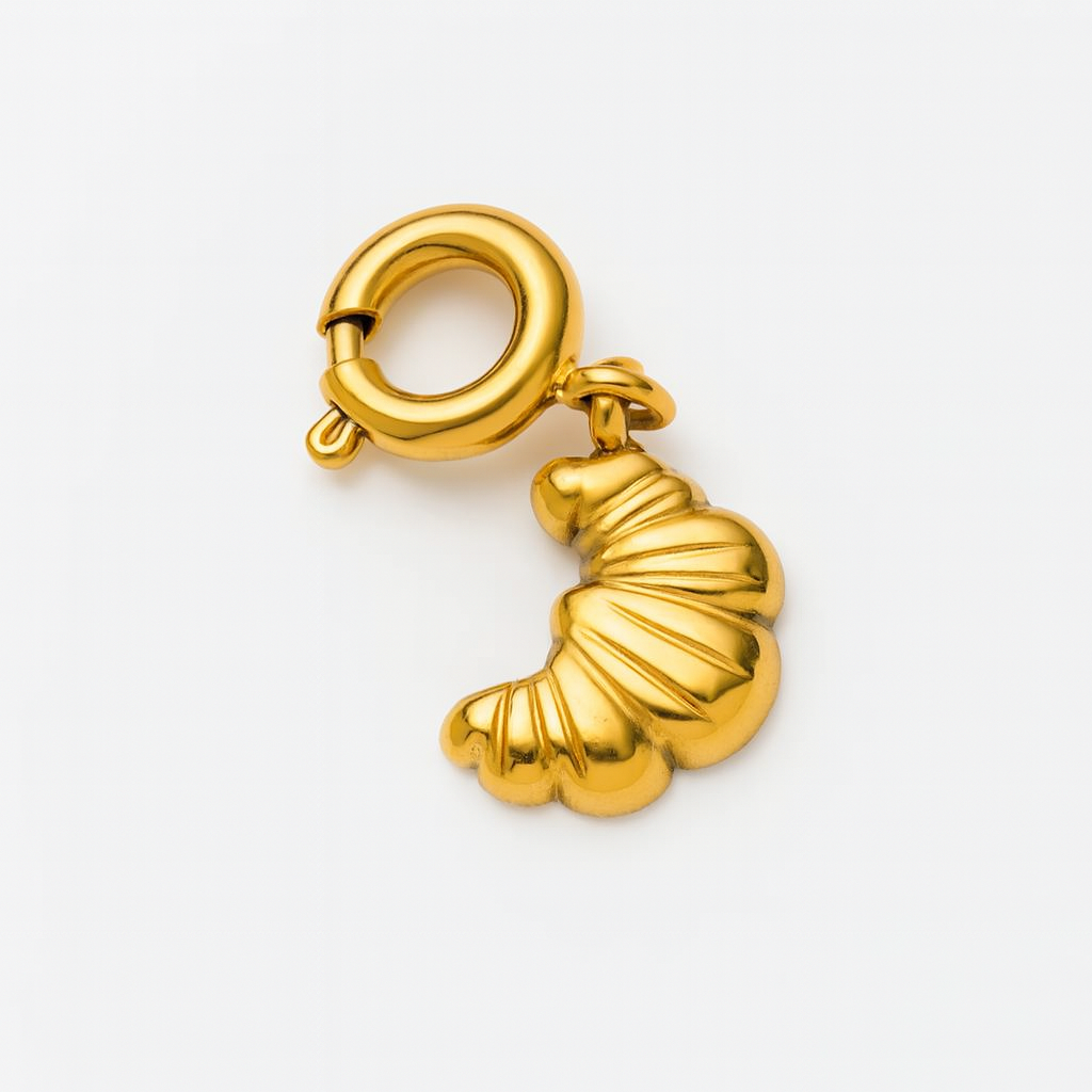 Charm Croissant Dorado Pequeño