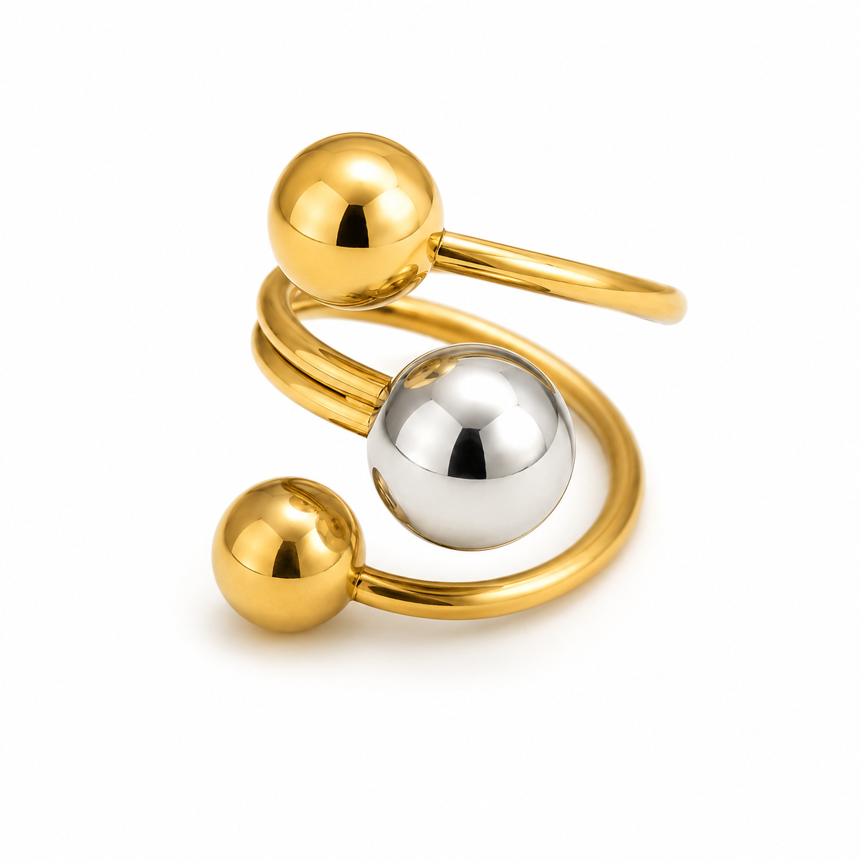 Anillo Ginebra Acero Inoxidable 316L Talla Única