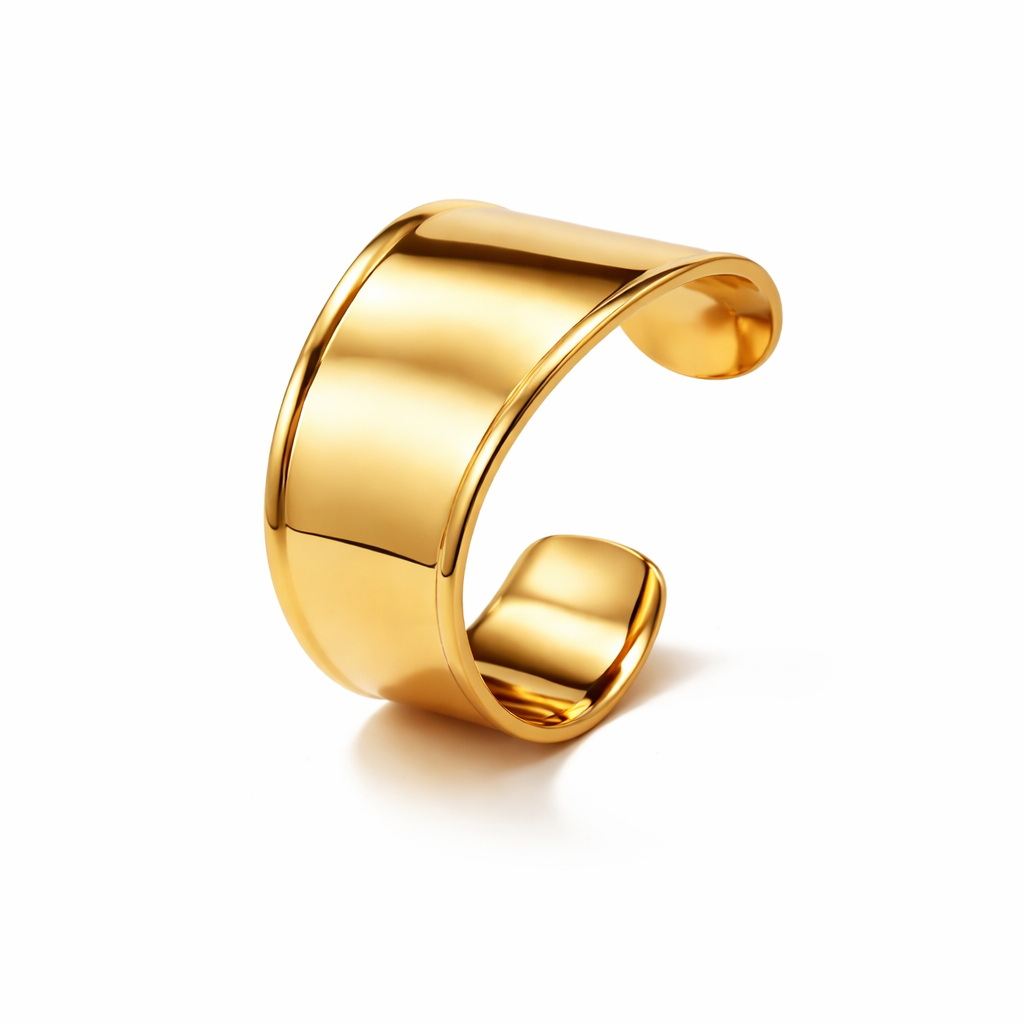 Brazalete Michelle Dorado Ancho Pulido Espejo