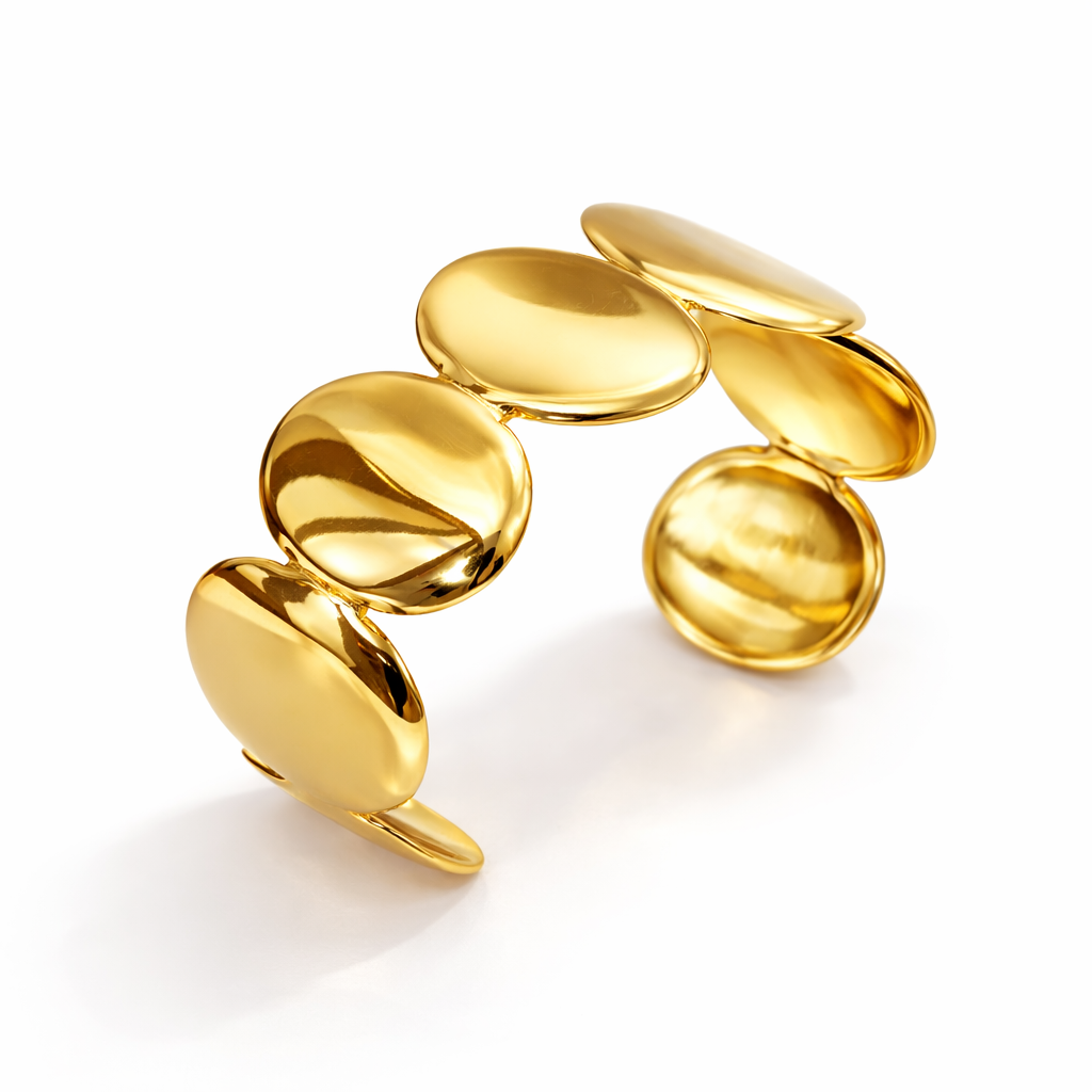 Brazalete Formentor Dorado Pulido