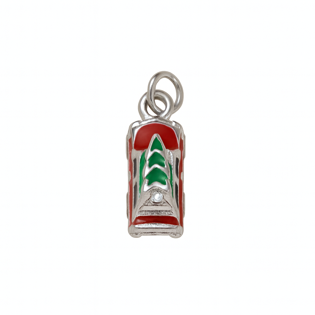 Charm Carro Pequeño Plateado – Joyería en Acero de Titanio