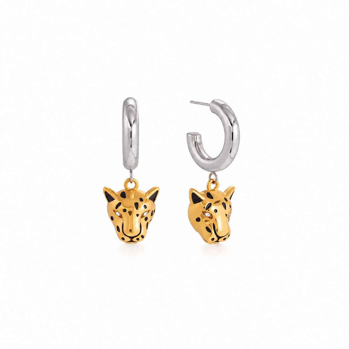 Aretes Tigre de Acero 316L
