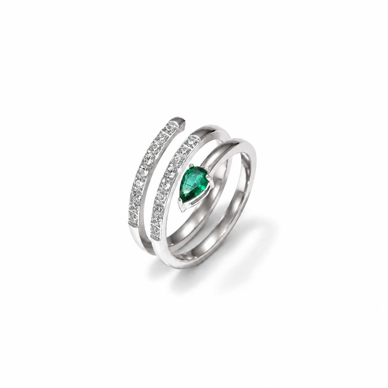 Anillo Serpiente de Acero Inoxidable 316L