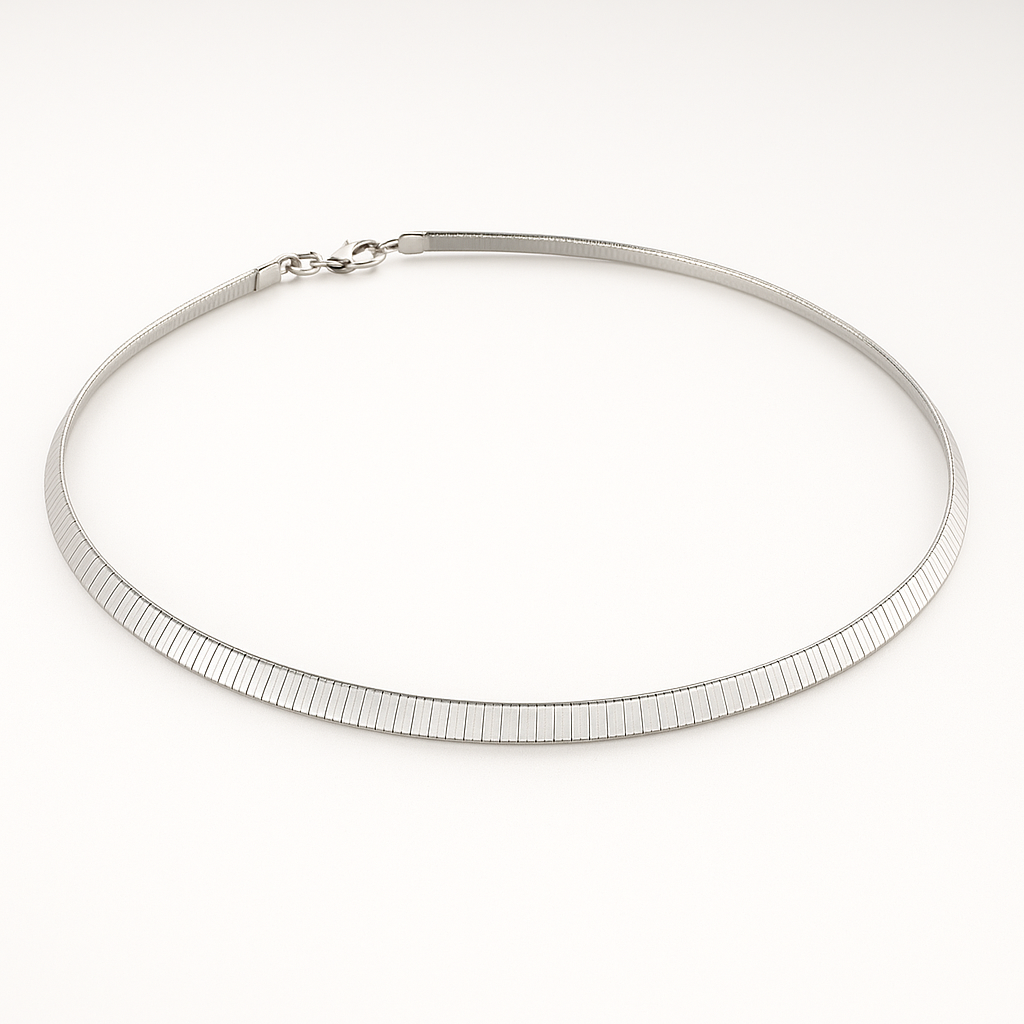 Collar Castizo Choker Plano – Acero de titanio