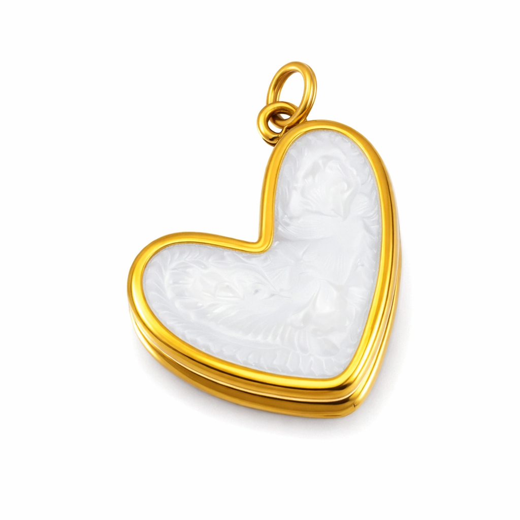 Charm Corazón Grande Esmaltado