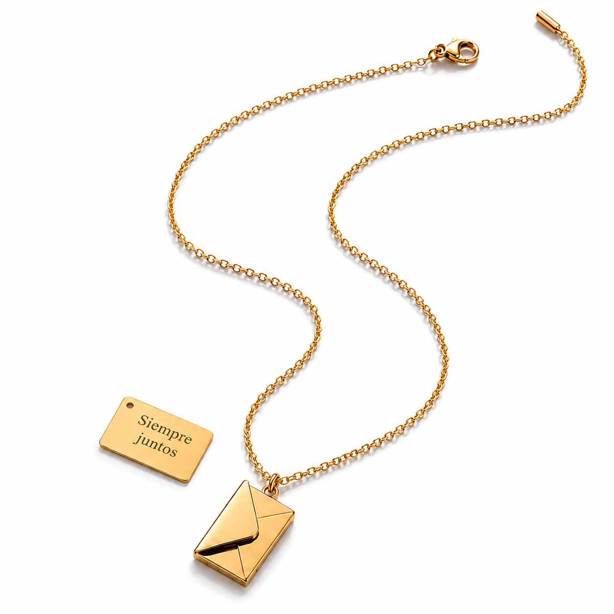 Collar Amor con Dije de Carta Personalizable