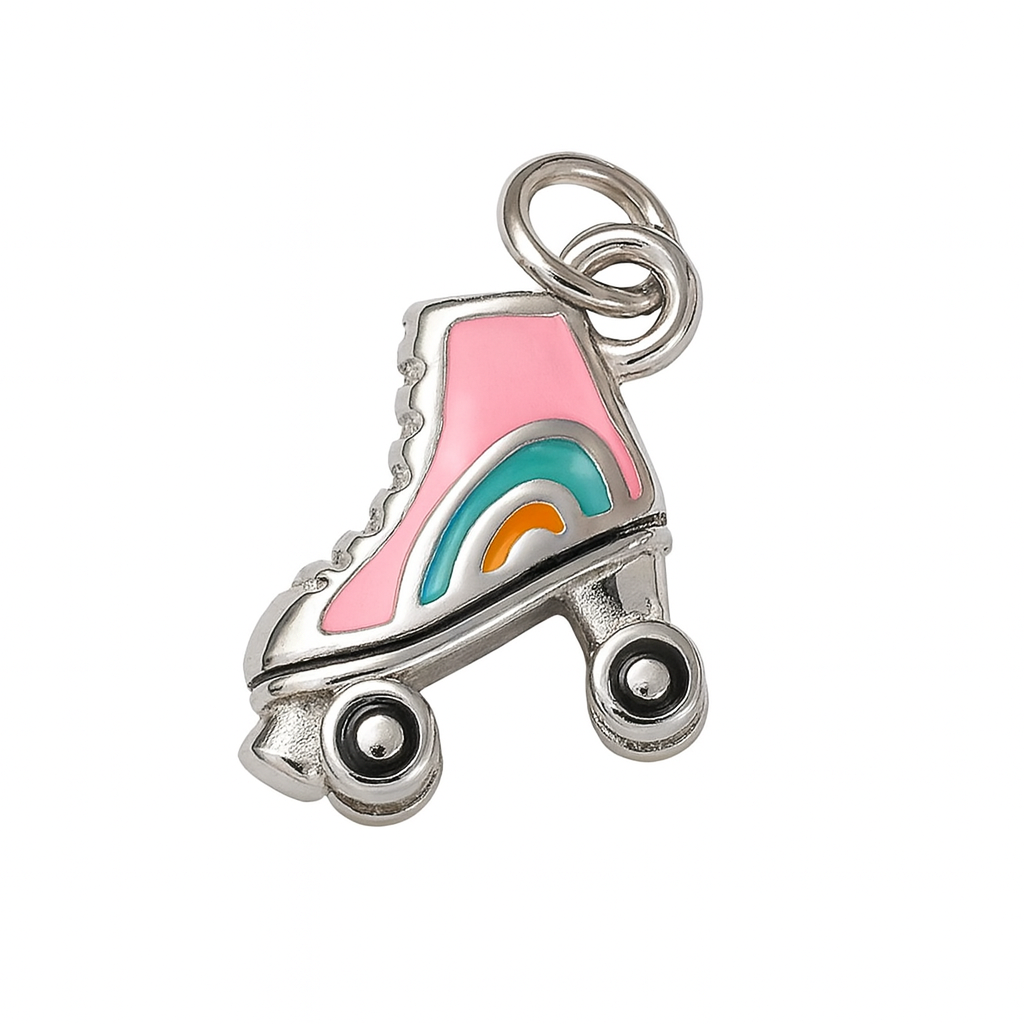 Charm Patín Dorado o Plateado – Acero de Titanio Hipoalergénico