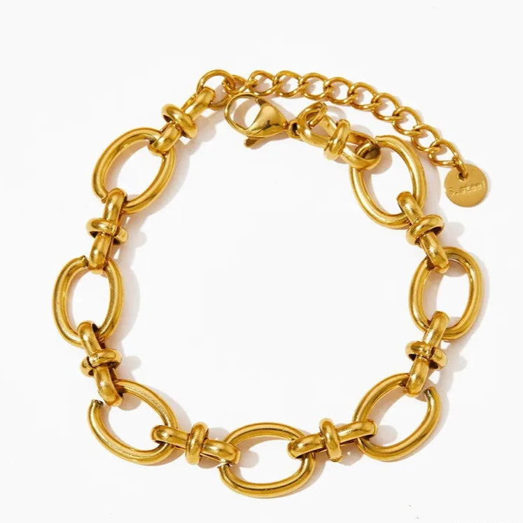 Brazalete Esther de Acero de Titanio – Clásico, Hipoalergénico y Resistente al Agua