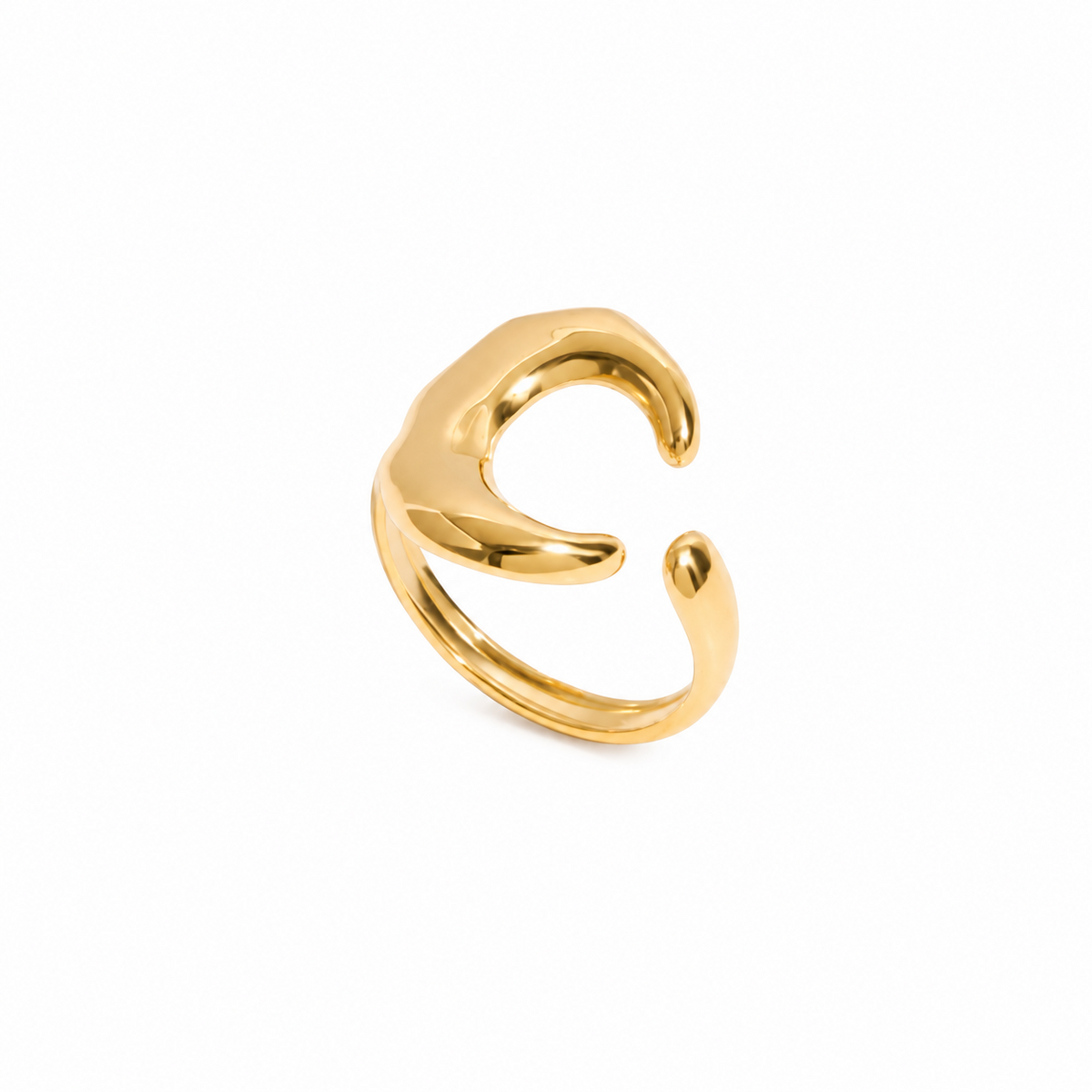 Anillo Luna de Acero Inoxidable 316L