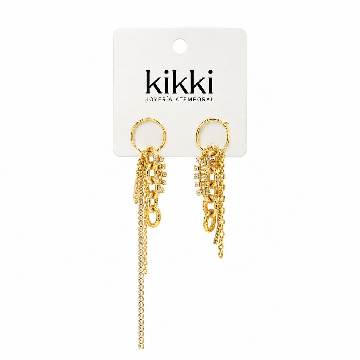 Aretes Sussy Plateado de Acero Inoxidable 316L