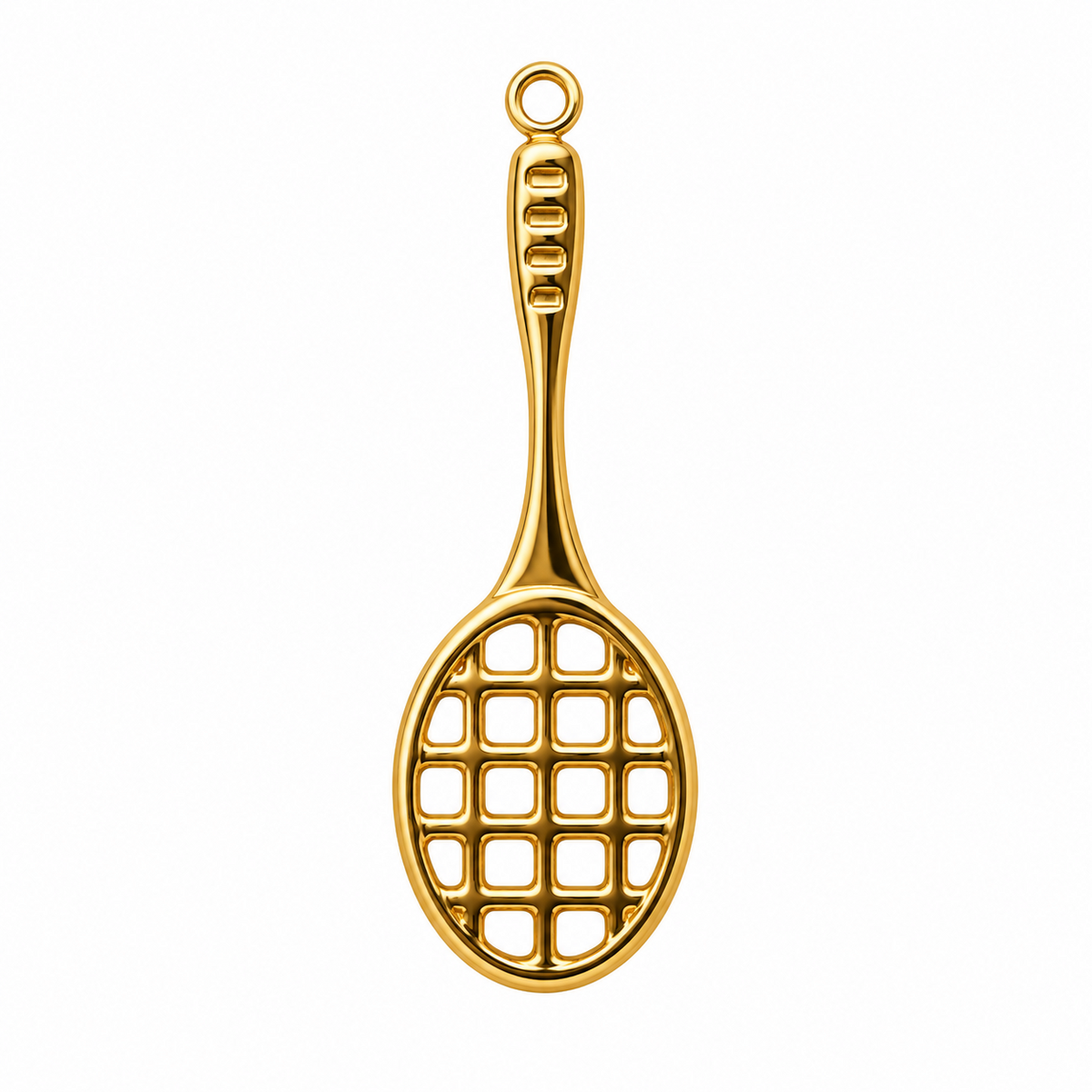 Charm Raqueta de Acero Inoxidable 316L