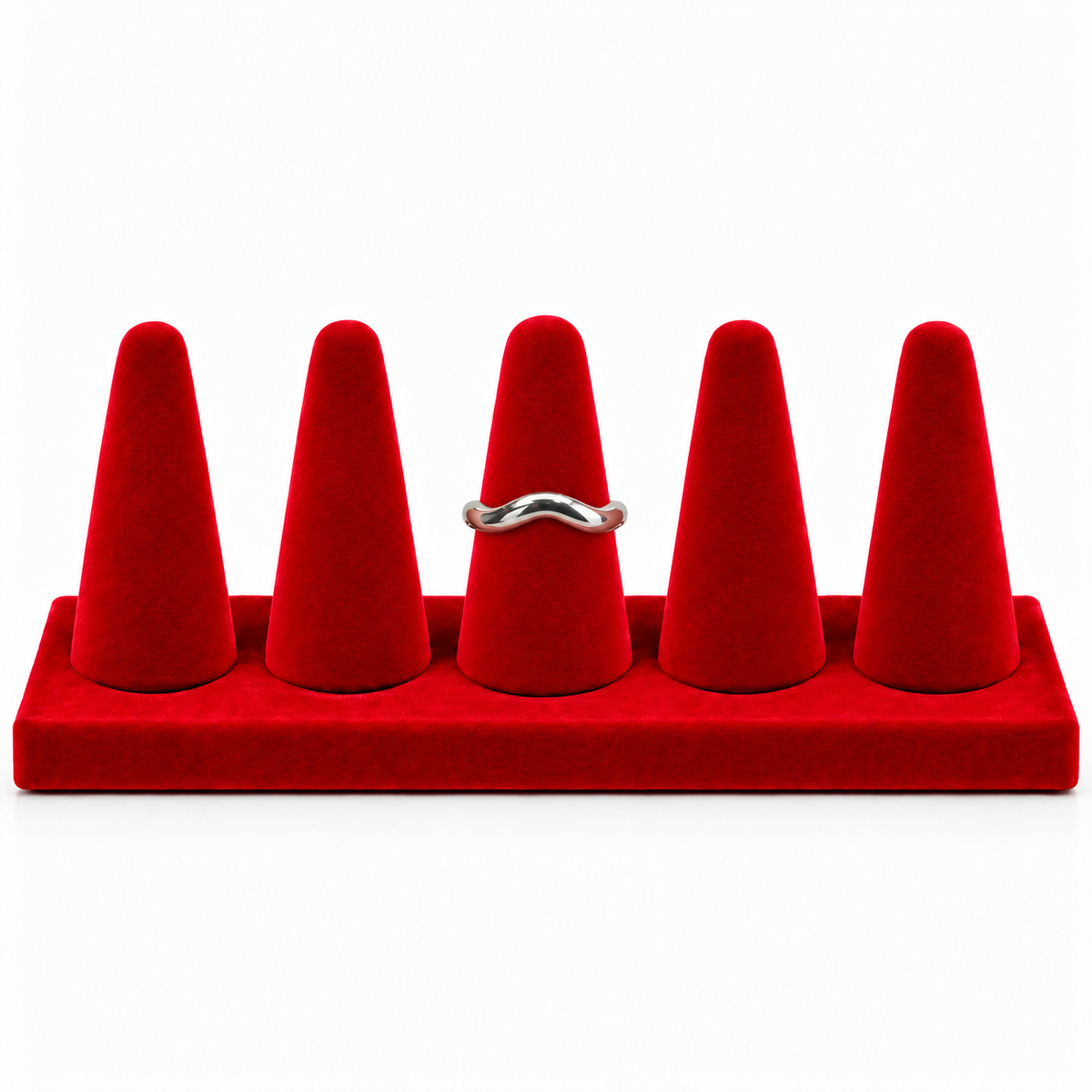 Anillo Martina Plateado de Acero Inoxidable 316L