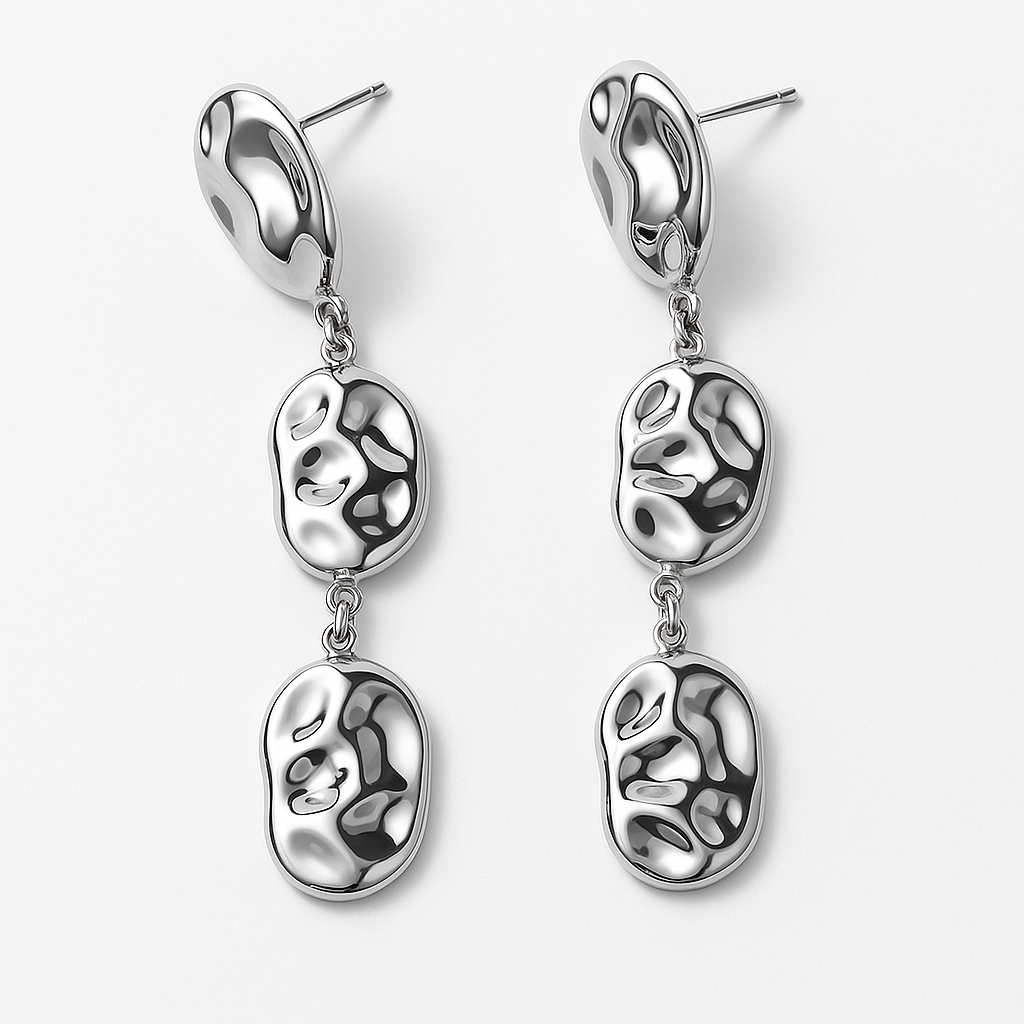 Aretes Cami – Diseño Escultural en Dorado, Plateado o Bicolor