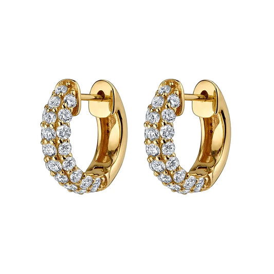 Aretes Marlen - Tipo Argollas de Acero de Titanio