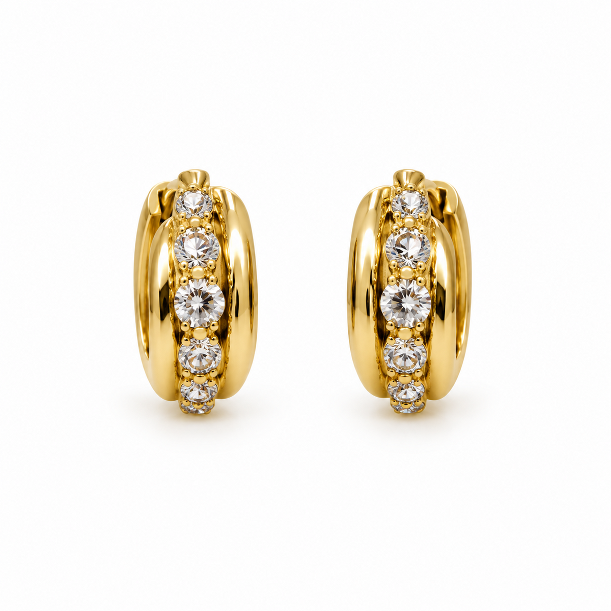 Aretes Lucina de Acero Inoxidable 316L