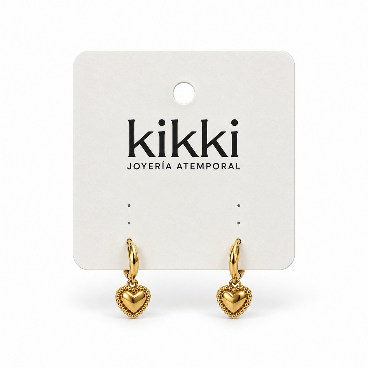 Aretes Heartdan de Acero Inoxidable 316L