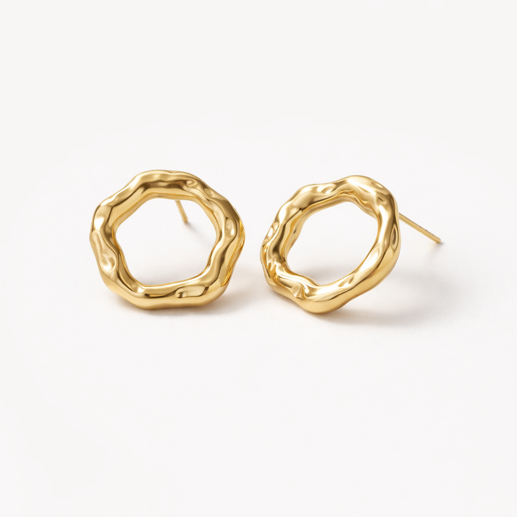 Aretes Circle Max – Aros Esculturales de Acero de Titanio