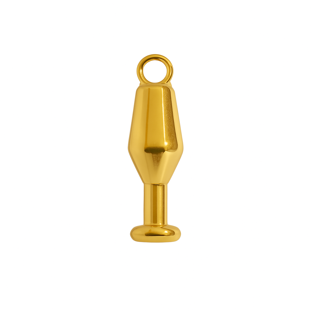Charm Mini Copa Dorada – Acero de Titanio Hipoalergénico