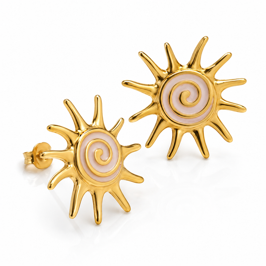 Aretes Sol Acero Inoxidable 316L