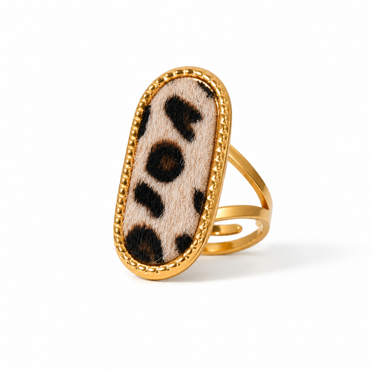 Anillo Cow Large en Acero Inoxidable 316L Ajustable