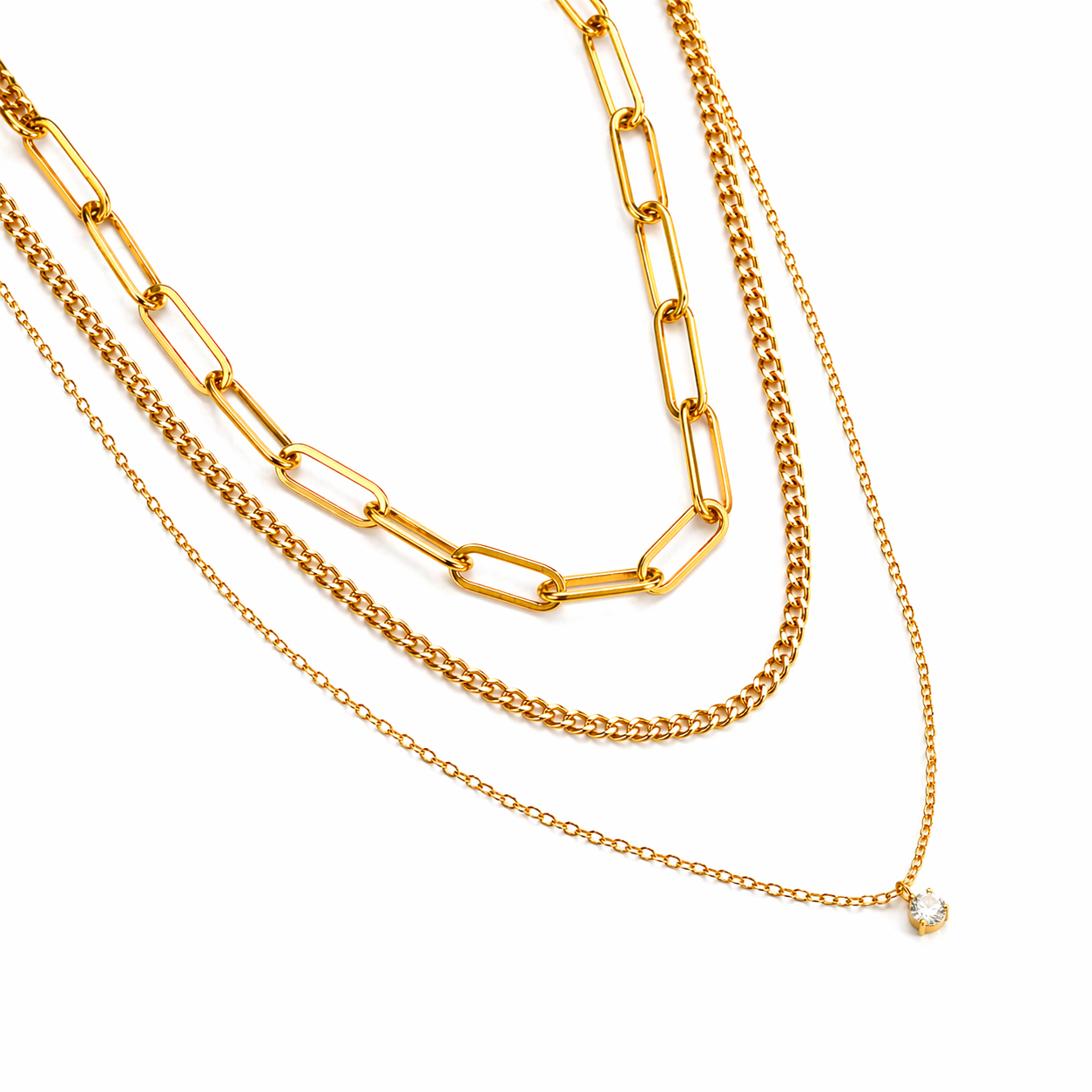 Collar Susurro de 3 Capas — Acero Inoxidable 316L