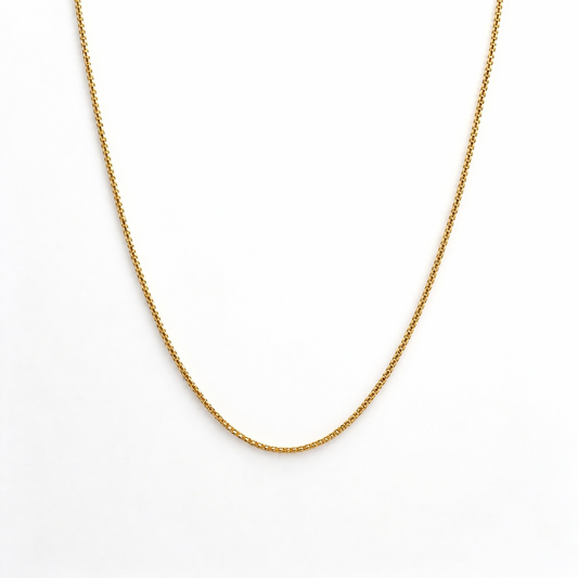 Cadena Minimalista Dorada 40 + 5cm Acero 316L