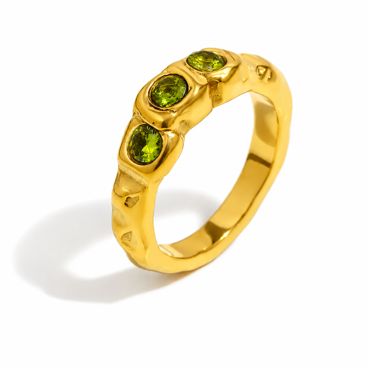 Anillo Mallorca Dorado en Acero Inoxidable 316L