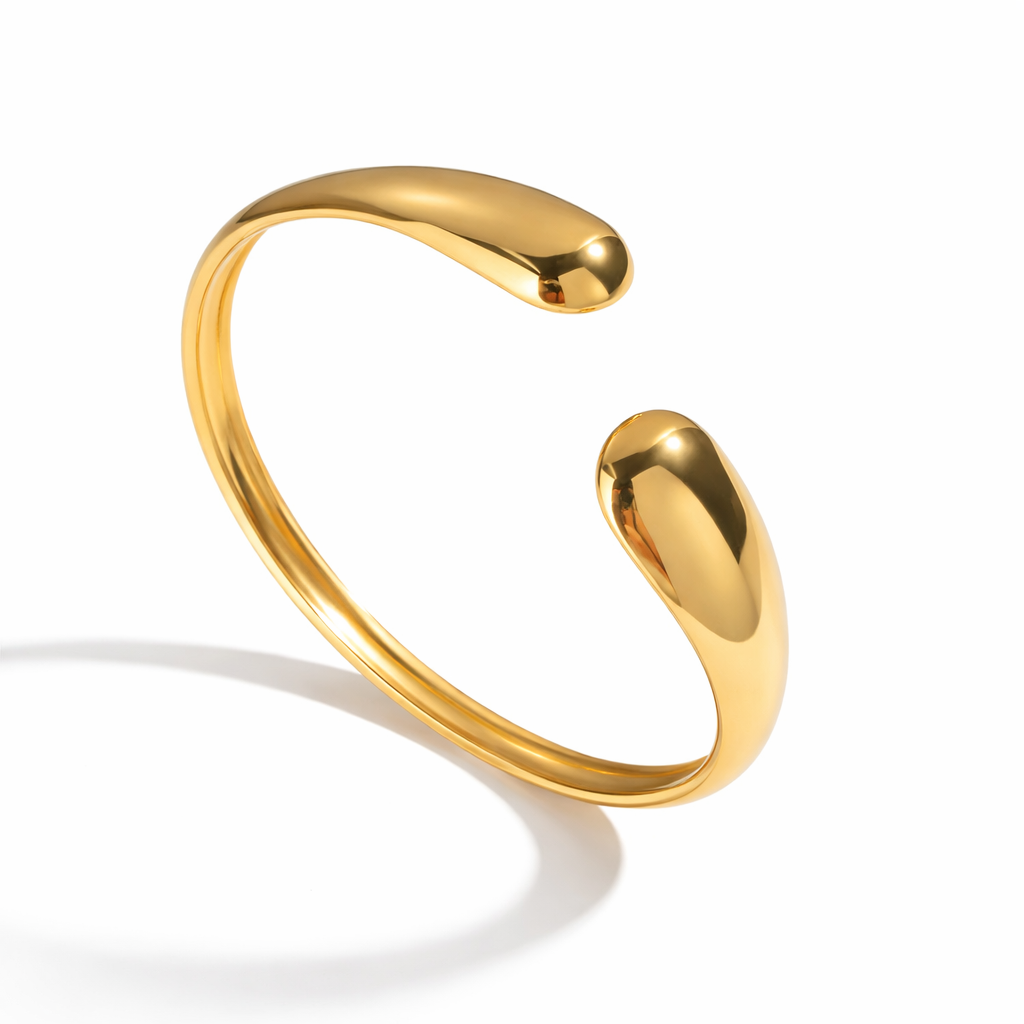 Brazalete Atenea Dorado Pulido Espejo