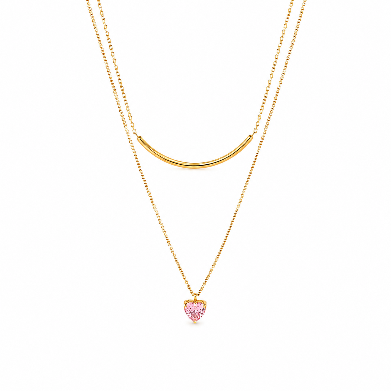 Collar Astrid Corazón en Acero Inoxidable 316L