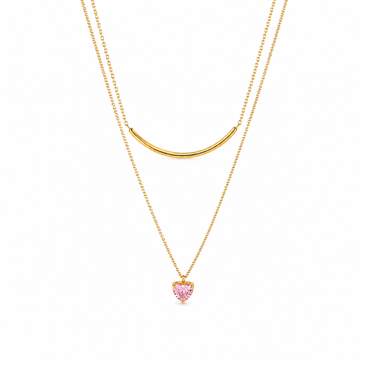 Collar Astrid Corazón en Acero Inoxidable 316L
