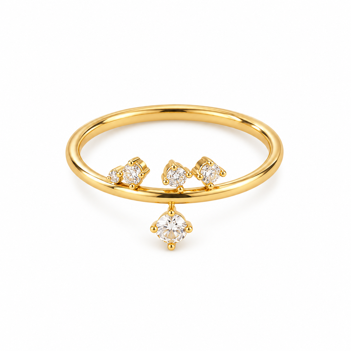 Anillo Magnolia de Acero Inoxidable 316L