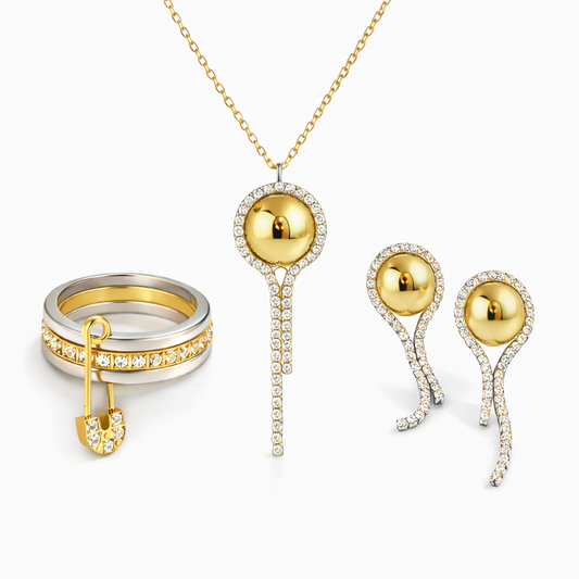 Set Aura Royale – Collar, Aretes y Anillo