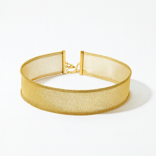 Collar Sevilla Choker de Malla – Gargantilla Elegante y Contemporánea