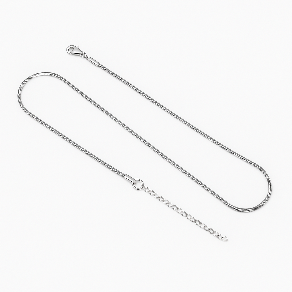 Cadena Renata – Dorada o Plateada, 40 cm + 5 cm Ajustable en Acero de Titanio
