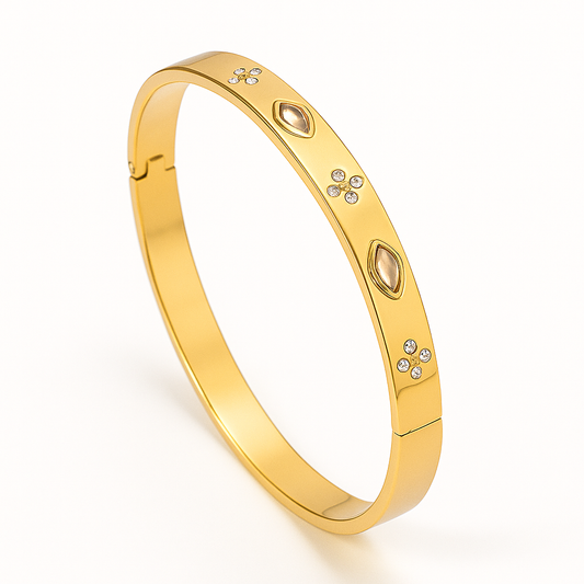 Brazalete Sofía de Acero de Titanio – Femenino, Hipoalergénico y Resistente al Agua