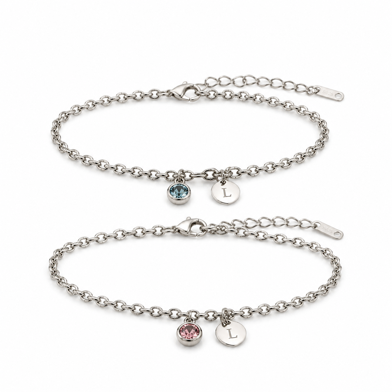 Brazalete Para Parejas (incluye 2) Personalizable en Acero Inoxidable 316L