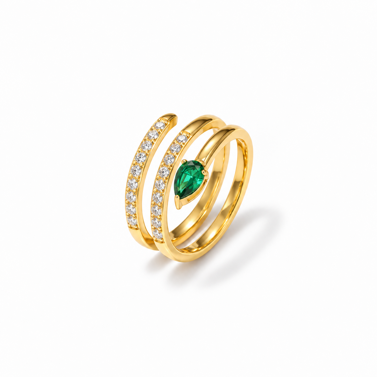 Anillo Serpiente de Acero Inoxidable 316L