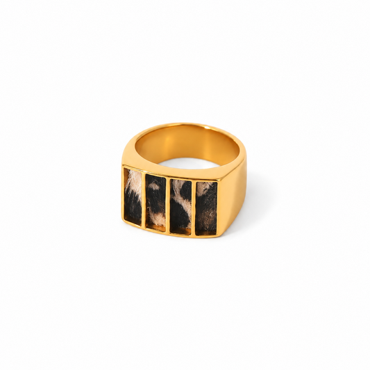 Anillo Cow de Acero Inoxidable 316L