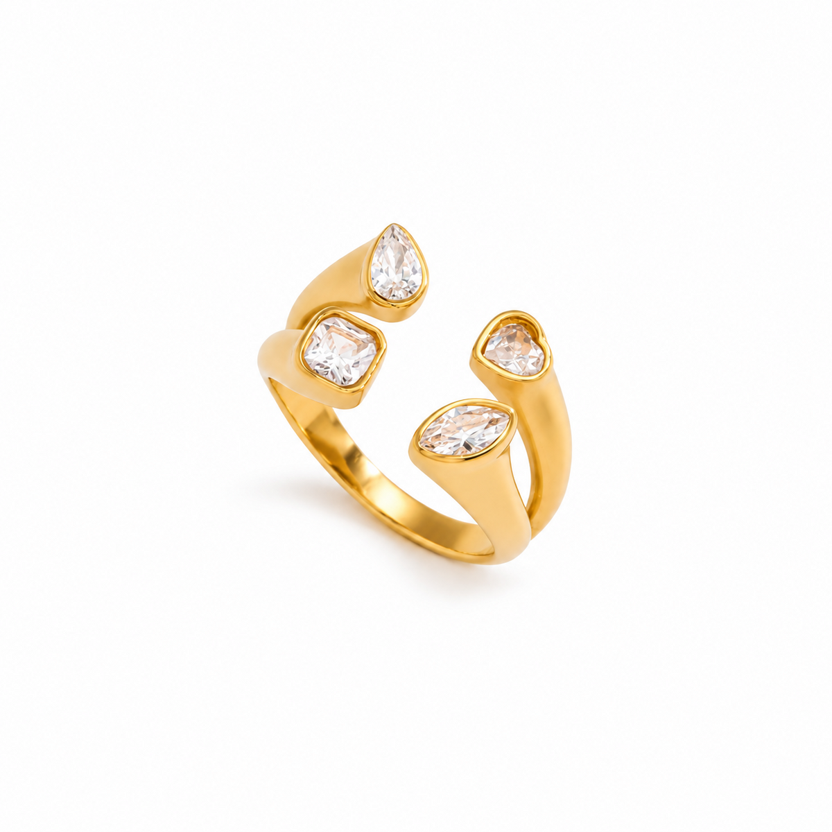 Anillo Liliana de Acero Inoxidable 316L