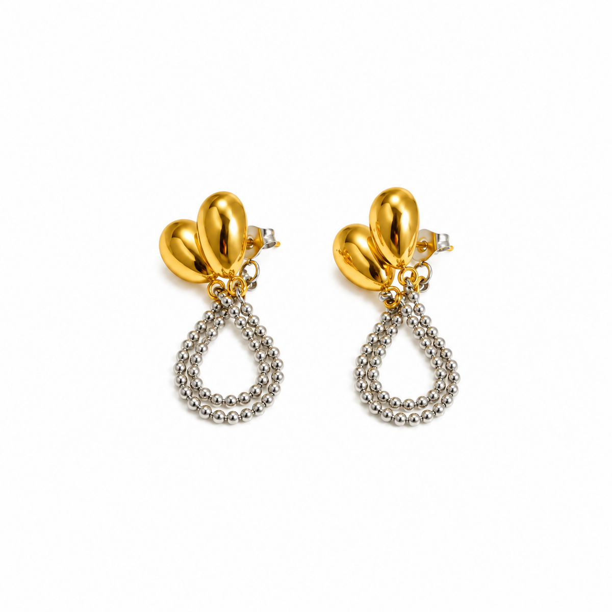 Aretes Capri de Acero Inoxidable 316L