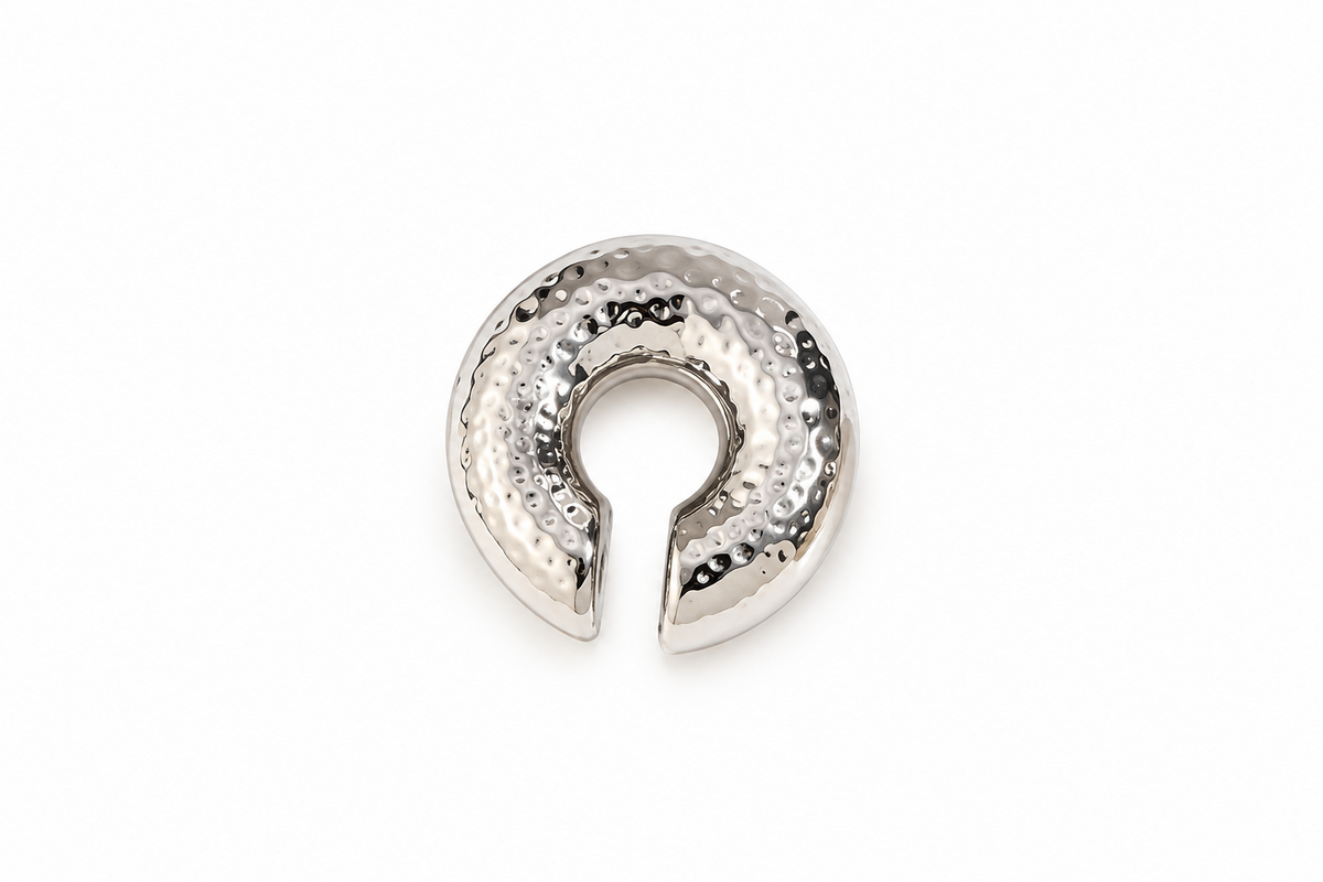 Earcuff Donatella Plateado de Acero Inoxidable 316L