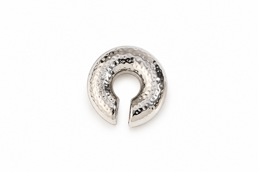 Earcuff Donatella Plateado de Acero Inoxidable 316L