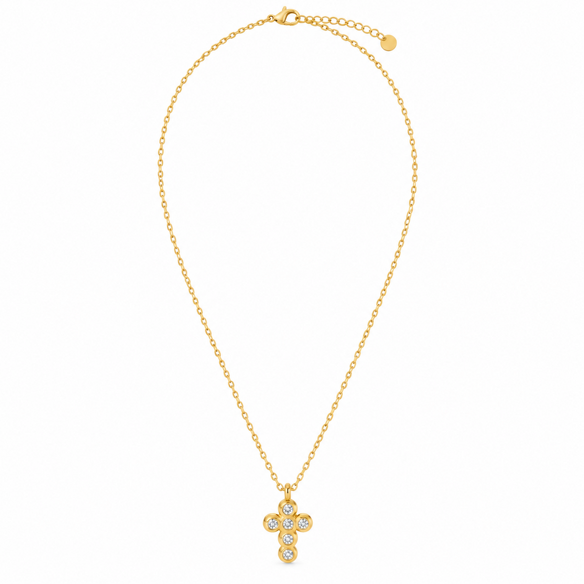Collar Cruz de Acero 	Inoxidable 316L