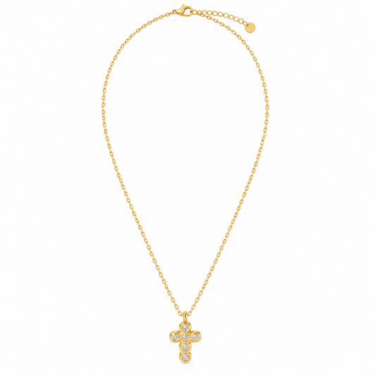 Collar Cruz de Acero 	Inoxidable 316L