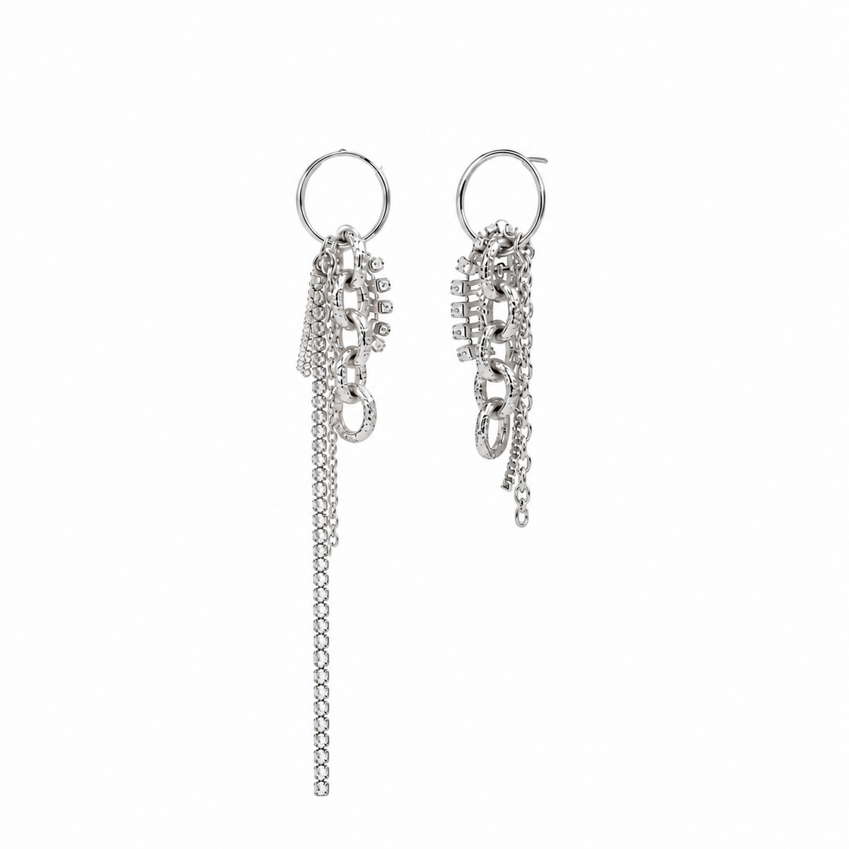 Aretes Sussy Plateado de Acero Inoxidable 316L