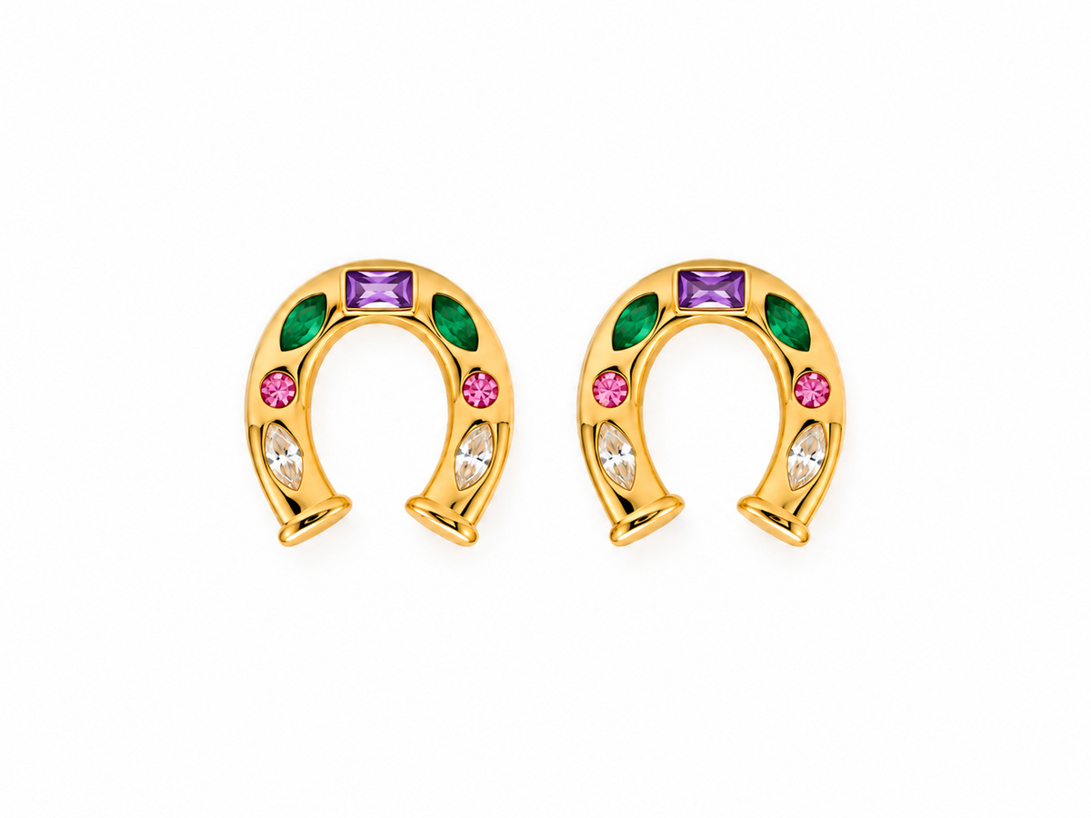 Aretes Horse de Acero Inoxidable 316L