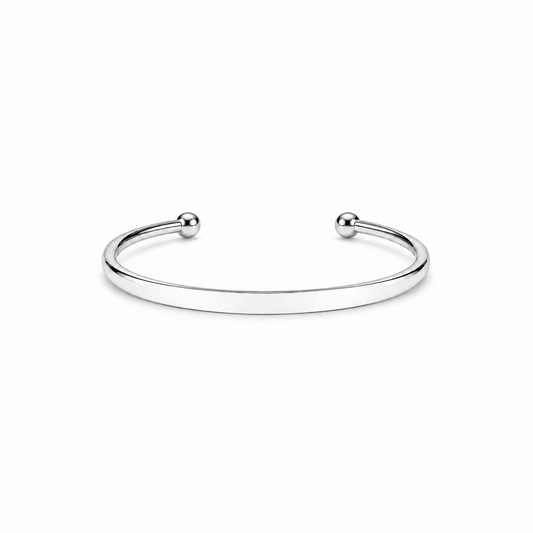 Brazalete Anastasia Plateado en Acero 316L